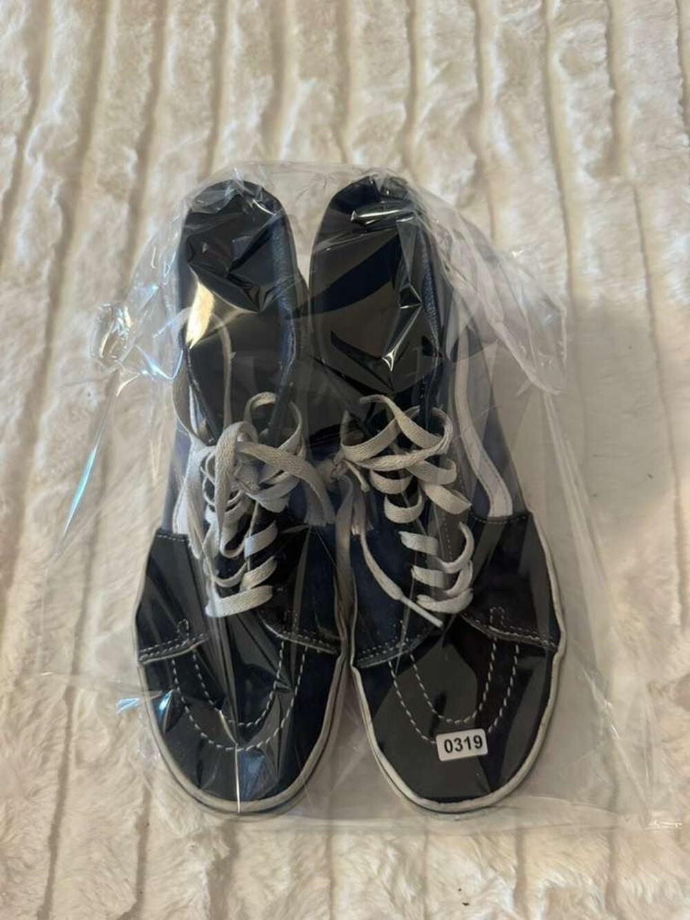 Vans Sk8-Hi High Top Sneakers Black Gray Men's 6.5 Women's 8 721356